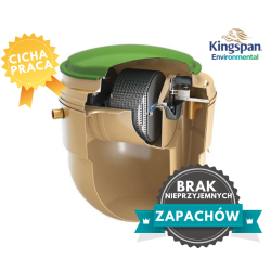 Kingspan BioDisc 6 BA do 6 RLM (zintegrowana pompownia IPS) Biologiczna Przydomowa Oczyszczalnia Ścieków